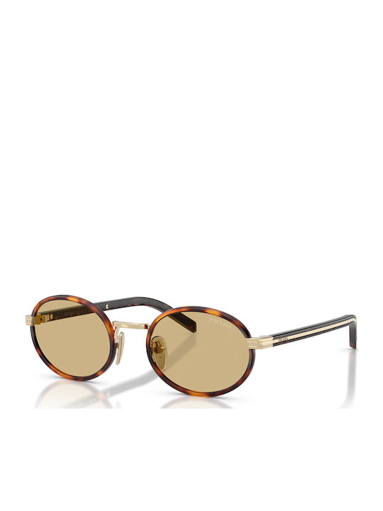 Prada Unisex Sunglasses with Brown Tartaruga Frame and Brown Lens PRB56S 21E10R