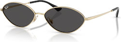 Ray Ban Γυαλιά Ηλίου Χρυσά με Μεταλλικό Σκελετό Ray Ban Γυαλιά Ηλίου Χρυσά με Μεταλλικό Σκελετό