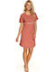 Taro Sommer Damen Nachthemd Light Brown