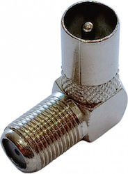 Jager HLB1060 F-Connector female σε Coaxial male