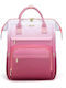 Lovevook Wasserdicht Tasche Rucksack für Laptop 15.6" Beige/Pink MB2197
