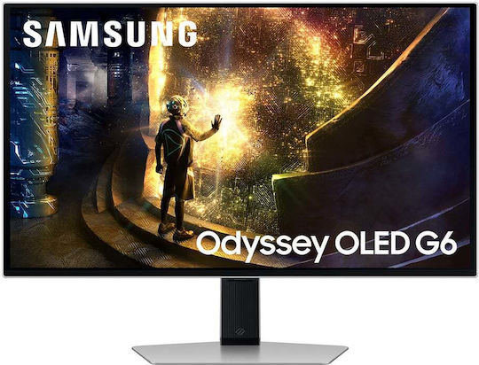Samsung Odyssey G6 G61SD OLED HDR Monitor 27" QHD 2560x1440 240Hz με Χρόνο Απόκρισης 0.03ms GTG