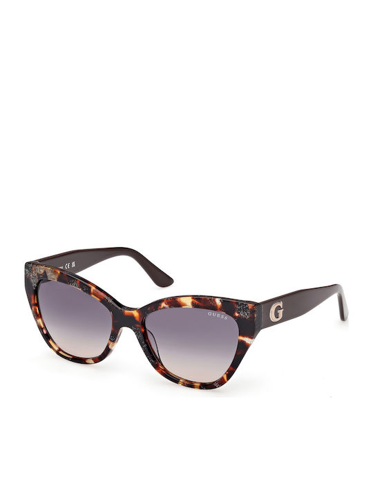 Guess Women's Sunglasses with Brown Tartaruga Plastic Frame and Gray Gradient Lens GU00204 52B
