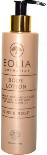 Eolia Cosmetics Oud Rose Feuchtigkeitsspendende Lotion Körperpflege mit Hyaluronsäure 250ml