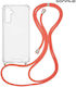Sonique Armor Clear Silicone Case with Cord for...