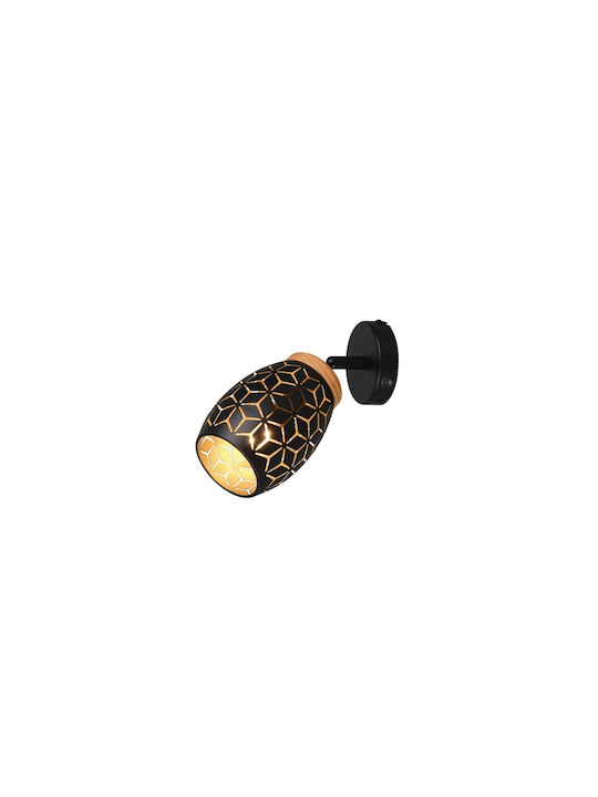 Trio Lighting Einzel Spot in Schwarz Farbe