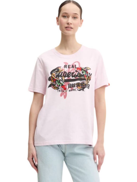 Superdry Vintage Logo T-Shirt Rosa