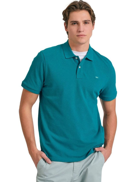 Funky Buddha Polo T-Shirt Petrol Blau