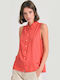 Women's Sleeveless Shirt Sunset Coral