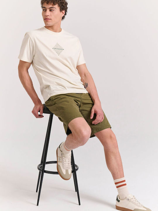 Funky Buddha Men's Shorts Chino Khaki