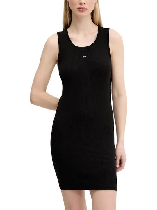 Tommy Hilfiger Essential Φόρεμα All day Μαύρο Tommy Hilfiger Essential Φόρεμα All day Μαύρο