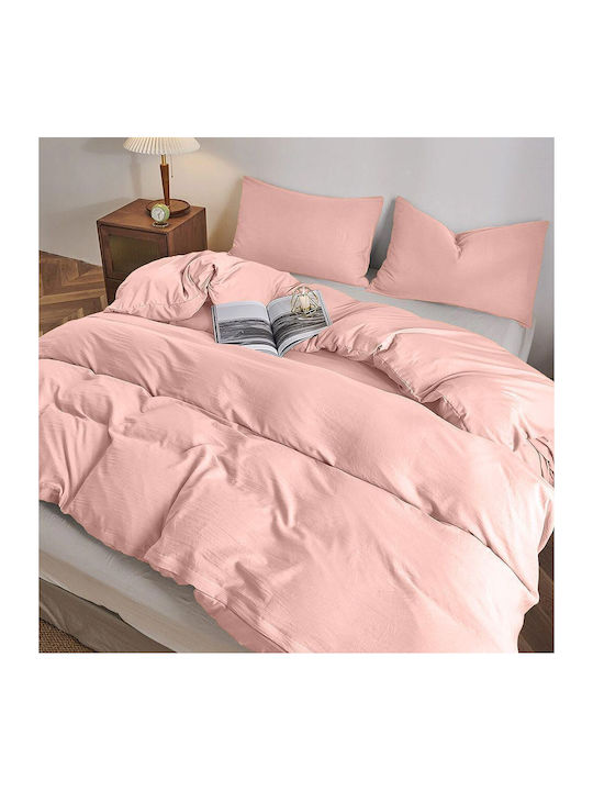 Lino Home Moderna Σετ Σεντόνια Υπέρδιπλα με Λάστιχο 160x200+32εκ. Apple (4τμχ)