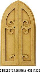 Decorative MDF Designs Stamperia Door 20x11cm