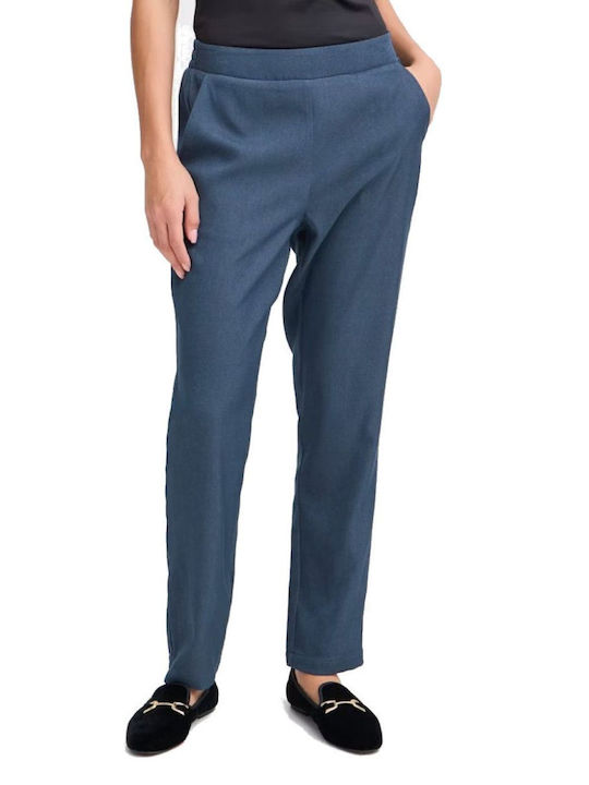 Fransa Damen Stoff Hose Blau