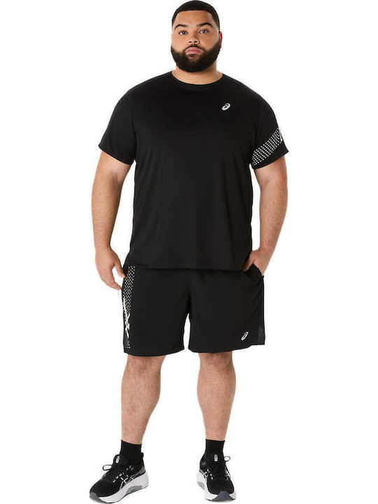 ASICS Icon Herren Shorts Sport Schwarz