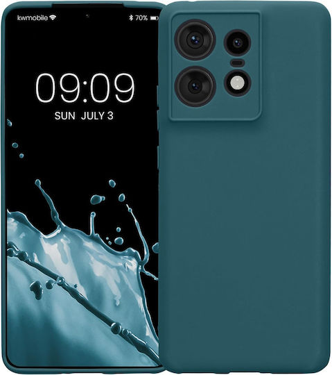 KWmobile Petrol Задна корица Силикон 1.3мм Тюркоазен (Motorola Edge 50 Pro)
