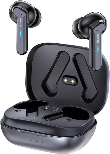 Buxton BTW8200 Raccoon In-ear Bluetooth Handsfree Ακουστικά με Αντοχή στον Ιδρώτα και Θήκη Φόρτισης Μαύρα
