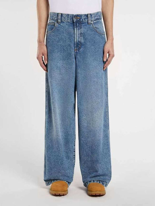 Ανδρικό Παντελόνι Τζιν με Loose Baggy Εφαρμογή Rinsed Fade