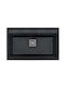 Inter Ceramic Chiuvetă Bucătărie Drop-In Din Granit Lichid L78xL48cm Neagră