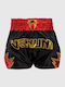 Σορτσάκι Muay Thai Venum Inferno Black Gold Red