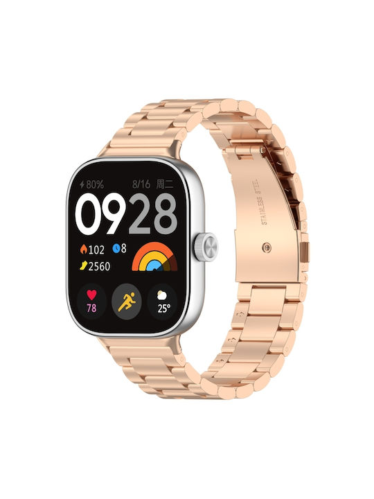 Curea Oțel inoxidabil Rose Gold (Redmi Watch 4 / Redmi Watch 5Huawei Band 8)