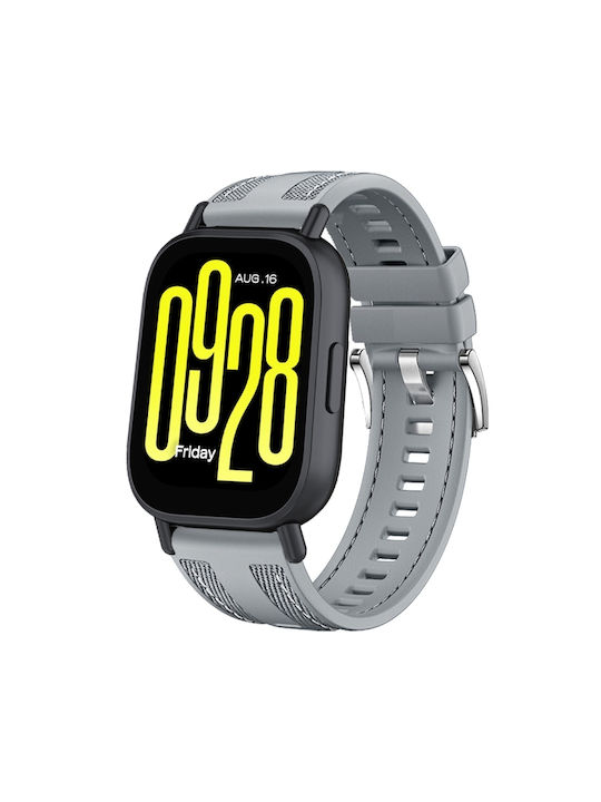 Λουράκι Υφασμάτινο Γκρι (Redmi Watch 5 Active / Watch 5 LiteRealme Watch 2Haylou RT2 LS10)