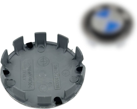 Zero-Wheel Τάπα Κέντρου Ζάντας Bmw με Εσωτερική Διάμετρο 68mm Μαύρο 1τμχ