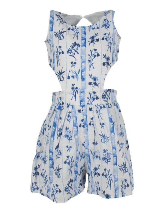 Evita Kids' Fabric Jumpsuit Shorts/Bermudas Blue