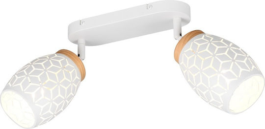 Trio Lighting Διπλό Σποτ σε Λευκό Χρώμα