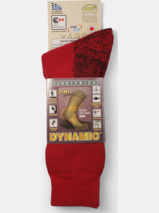 Dimi Socks Γυναικείες Ισοθερμικές Κάλτσες Κόκκινες