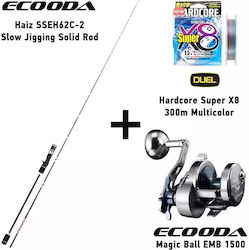 Ecooda Καλάμι Ψαρέματος για Slow Jigging 1.88m ...