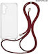 Sonique Armor Clear Silicone Case with Cord for...