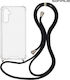 Sonique Armor Clear Silicone Case with Cord for...