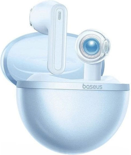 Baseus Bowie E5 Earbud Bluetooth Handsfree Ακουστικά με Θήκη Φόρτισης Μπλε