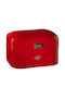 Wesco Brotkasten Metallisch Rot 28x17x22cm
