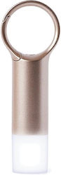 Lexon Keychain with LED Gold Lexon Keychain with LED Gold