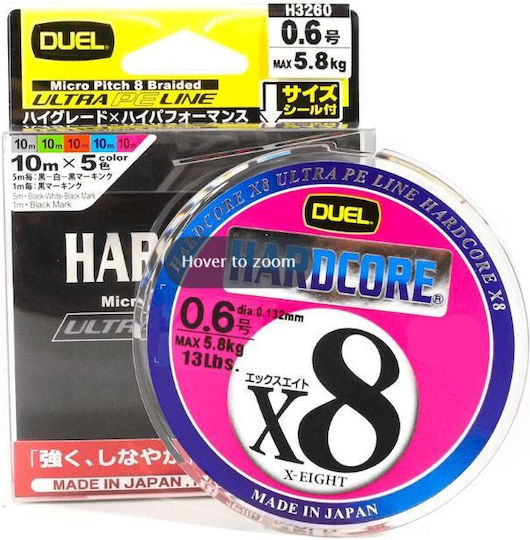 Νημα Duel Hardcore Silky X8 150m Light Blue 1.0pe