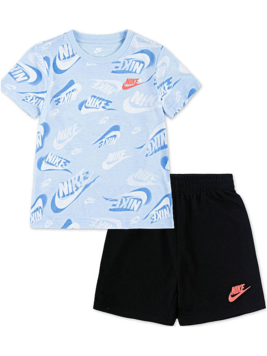Παιδικό Σετ με Σορτς Καλοκαιρινό 2τμχ Μαύρο Sportswear