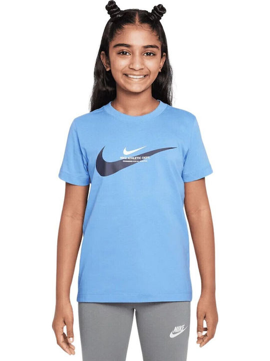 Nike Παιδικό T-shirt Γαλάζιο Sportswear
