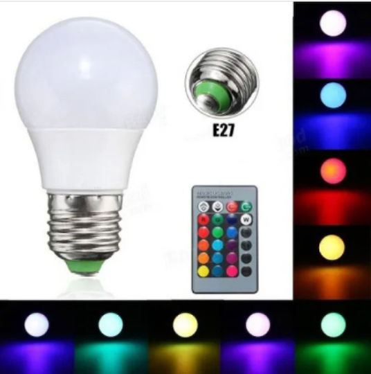 Smart Λάμπα LED 3W για Ντουί E27 RGB