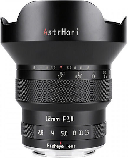 AstrHori Full Frame Φωτογραφικός Φακός 12mm F/2.8 Fisheye για Sony E Mount Μαύρος