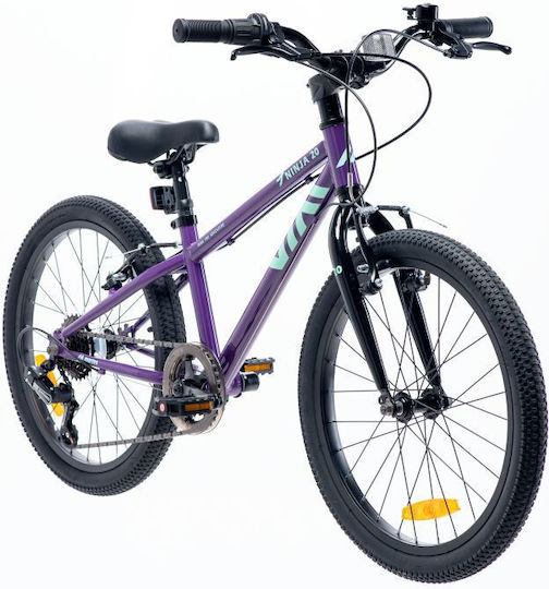Martes Ninja 20" Bicicletă pentru copii Biciclete de munte Violet