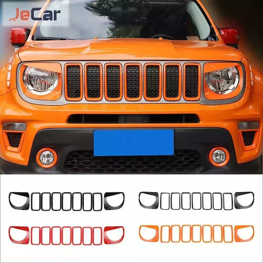 Decorative Front Grille Light Covers Bumper Jeep Renegade 2019-2022 Aif107