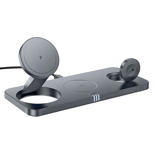 Hoco Încărcător Magsafe 15W Livrarea energiei Gri (CQ22)