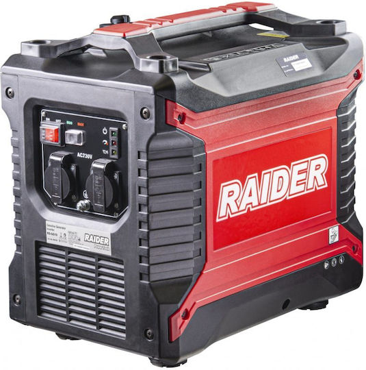 Raider RD-GG10 Silent Generator Suitcase Inverter Gasoline Four-stroke with Handle and Maximum Power 2.5kVA