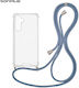 Sonique Armor Clear Silicone Case with Cord for...