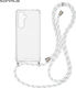 Sonique Armor Clear Silicone Case with Cord for...