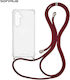 Sonique Armor Clear Silicone Case with Cord for...