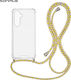 Sonique Armor Clear Silicone Case with Lanyard ...