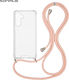Sonique Armor Clear Silicone Case with Cord for...